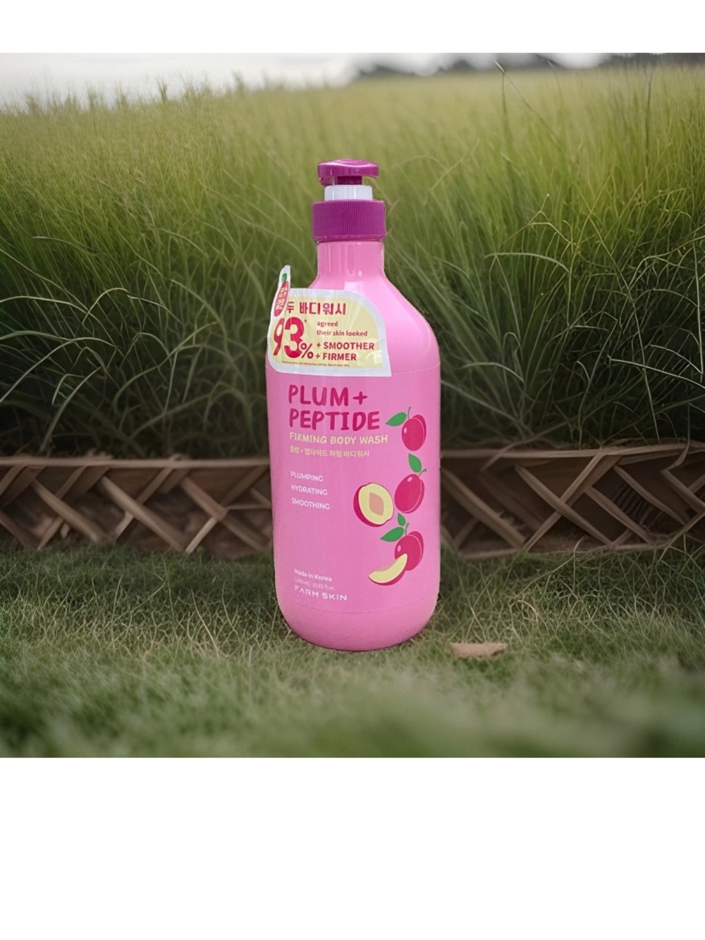 Plum + Peptide Firming Body Wash - Pink made in Korea
